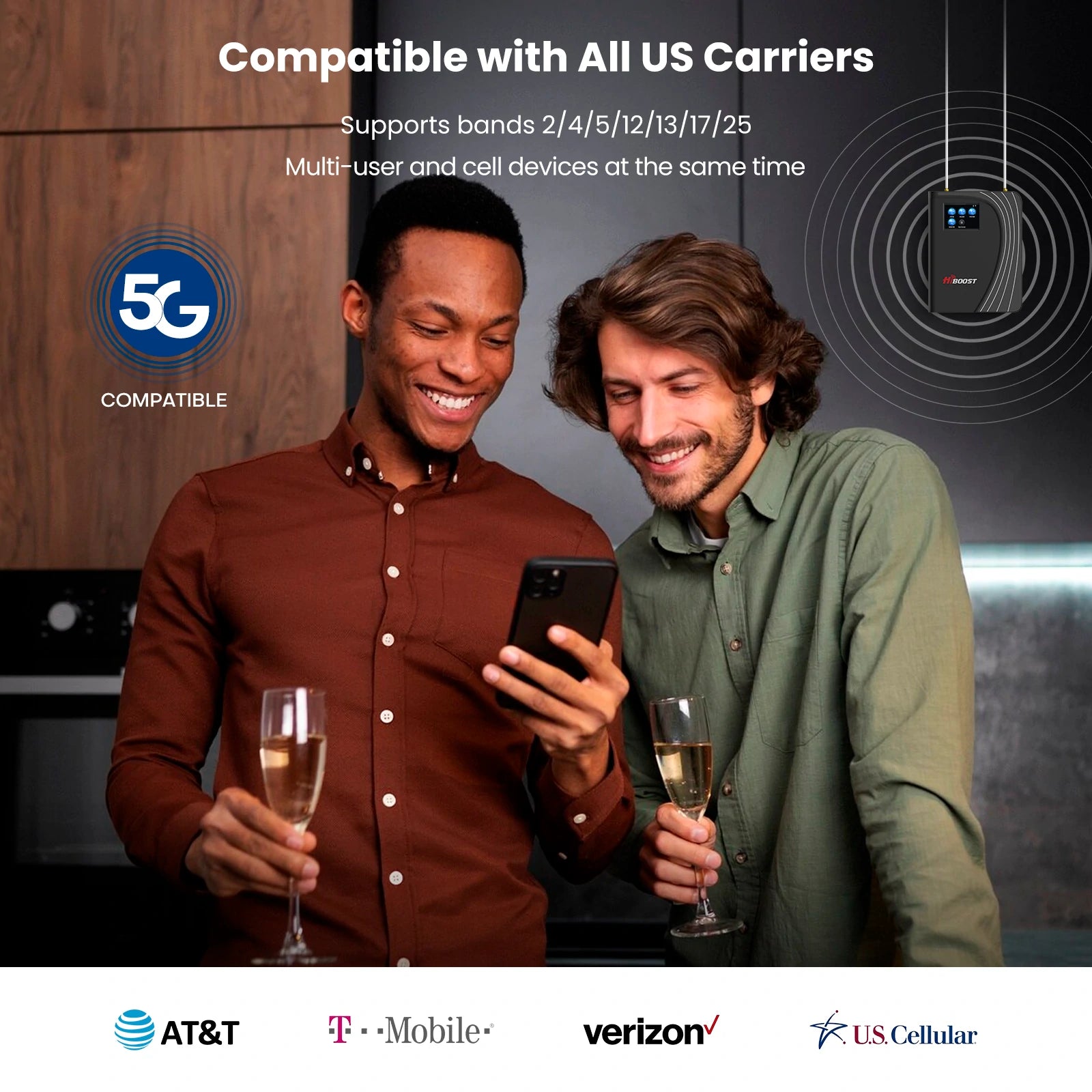 All US Carriers HiBoost 15K Mate Pro Signal Enhancer