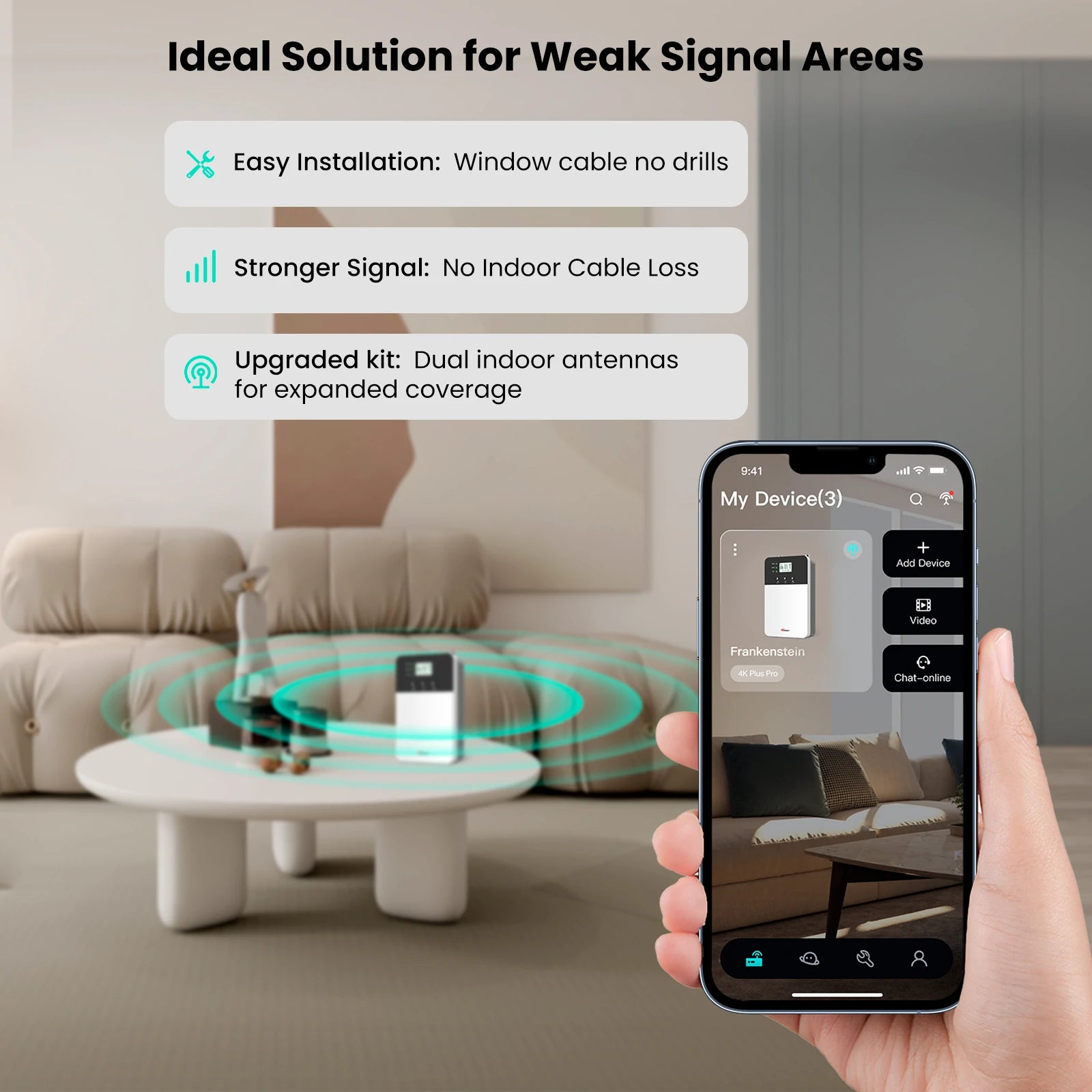 HiBoost 4K Plus Phone Signal Amplifier