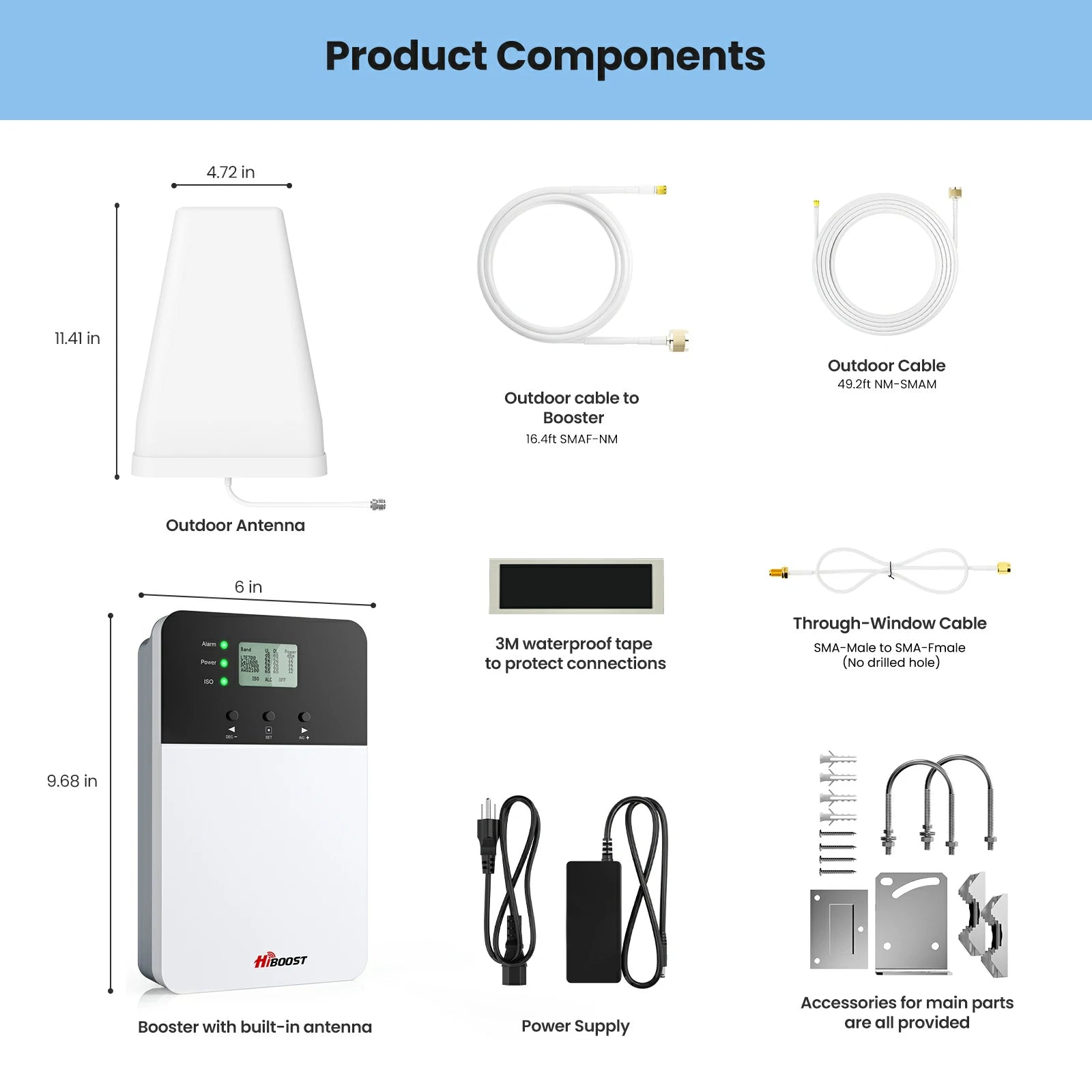 HiBoost 4K Plus Cell Signal Booster for Home