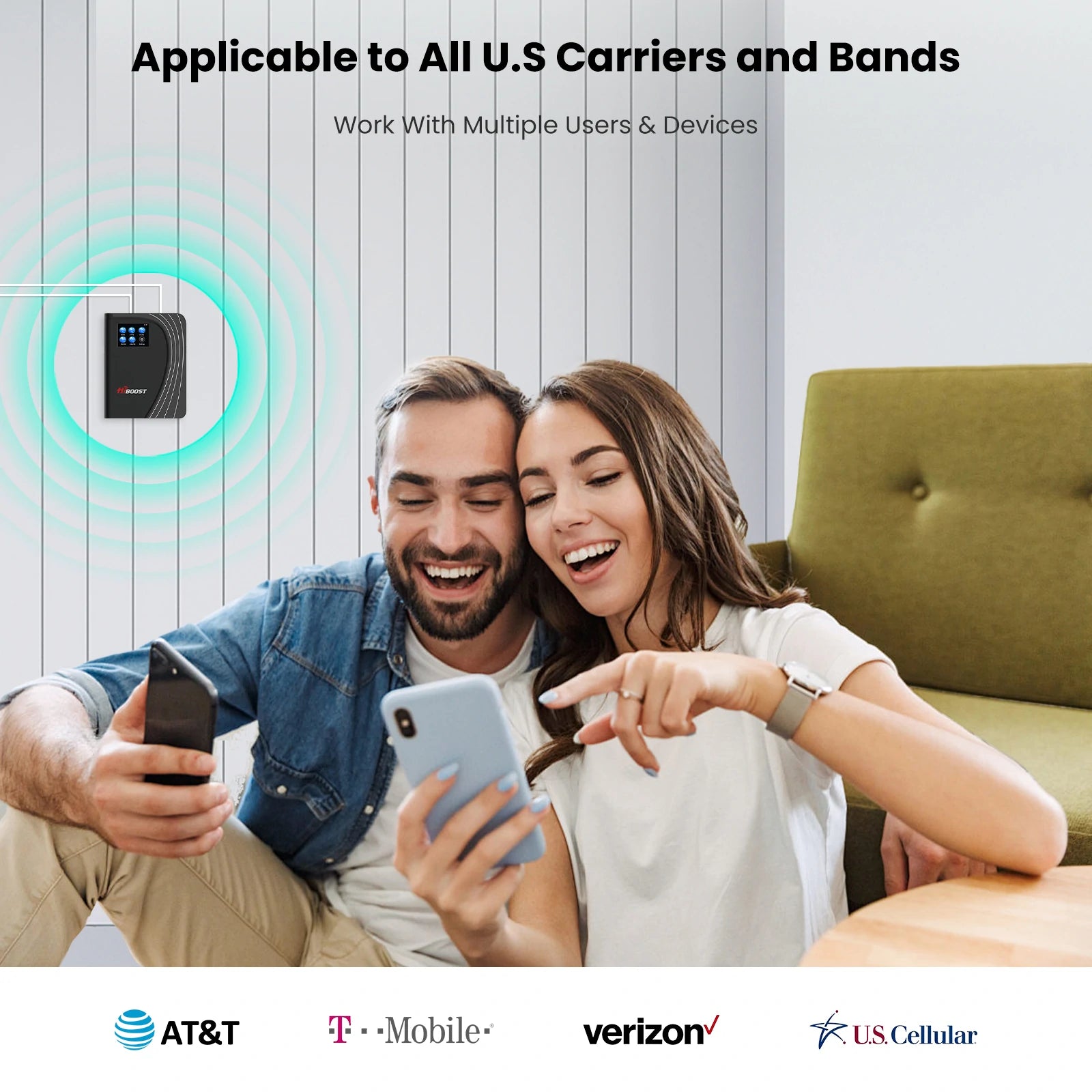 HiBoost 4K Mate Plus – Universal US Carriers Signal Booster