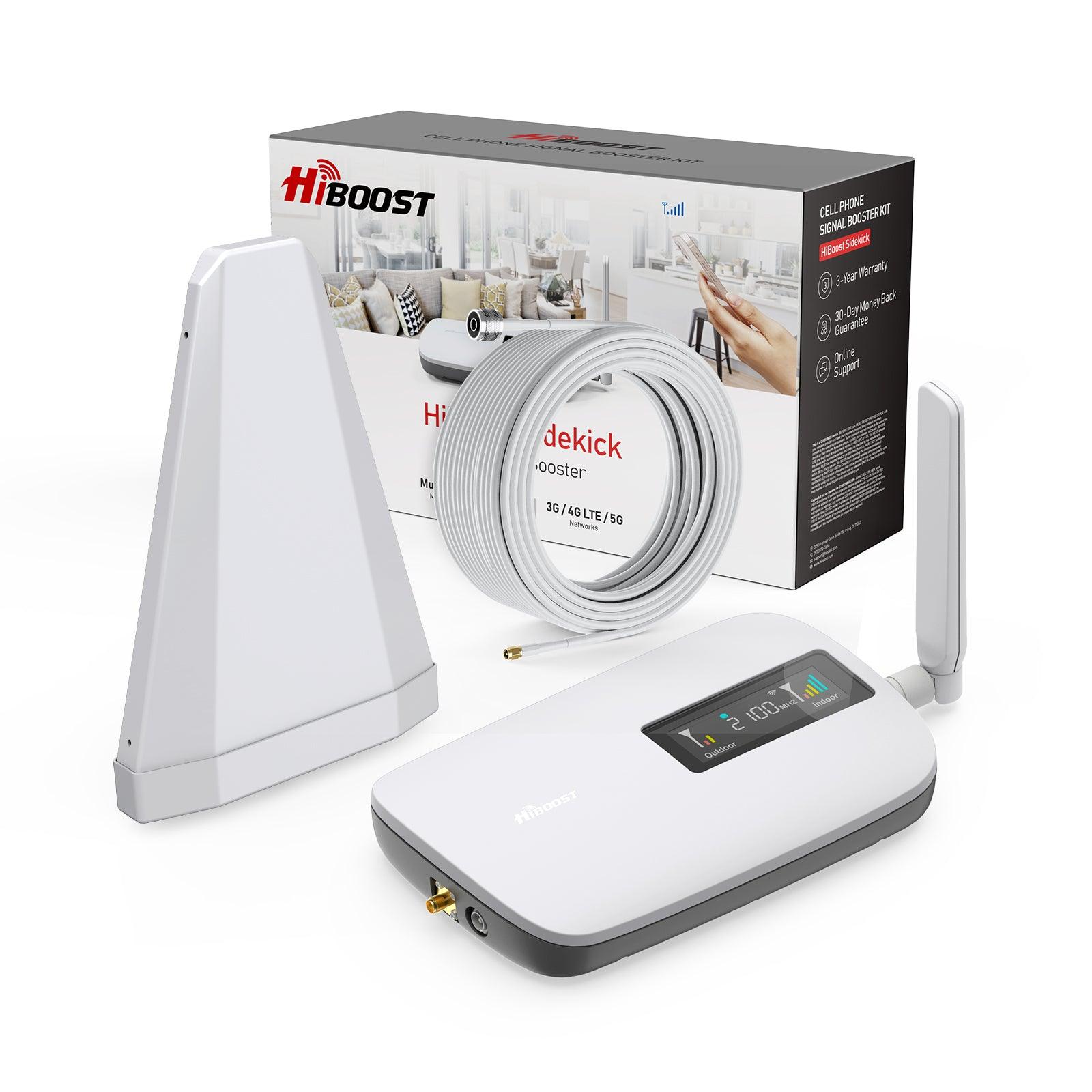 hiboost sidekick affordable cell phone booster contents
