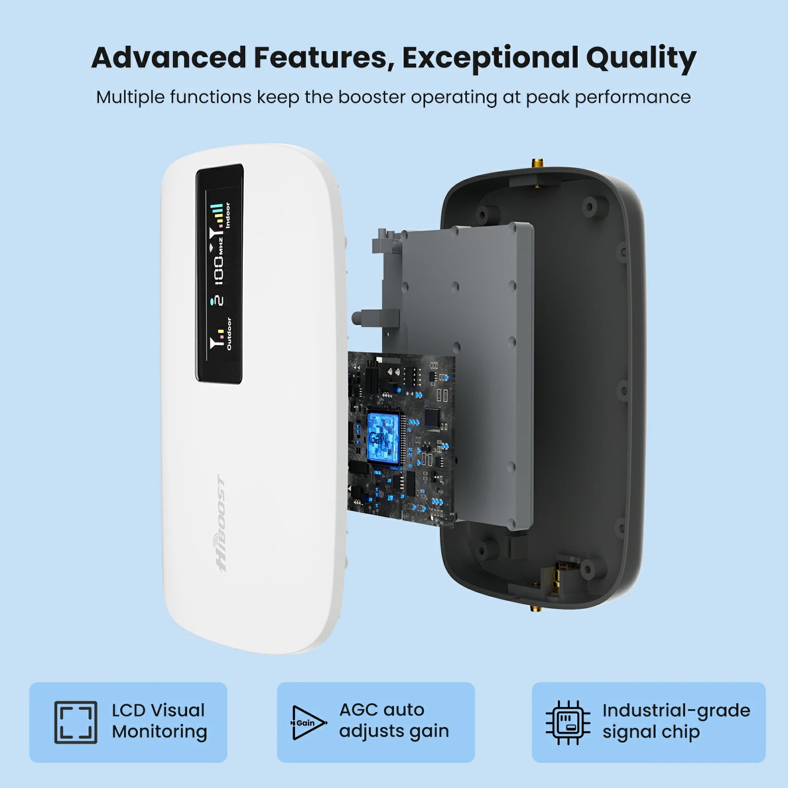 HiBoost Sidekick Cell Signal Booster for Home