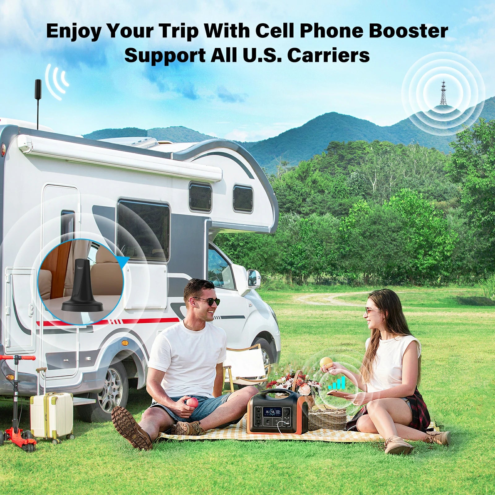 HiBoost Travel 2.0 RV Signal Booster