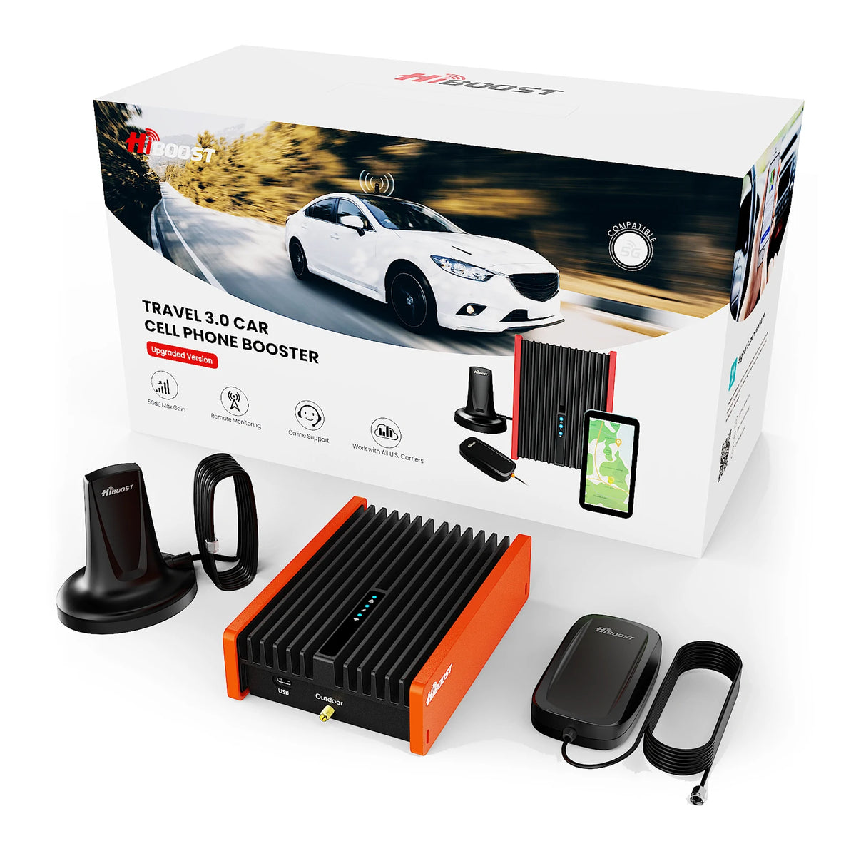 Hiboost Travel 3.0 Car Cell Phone Booster