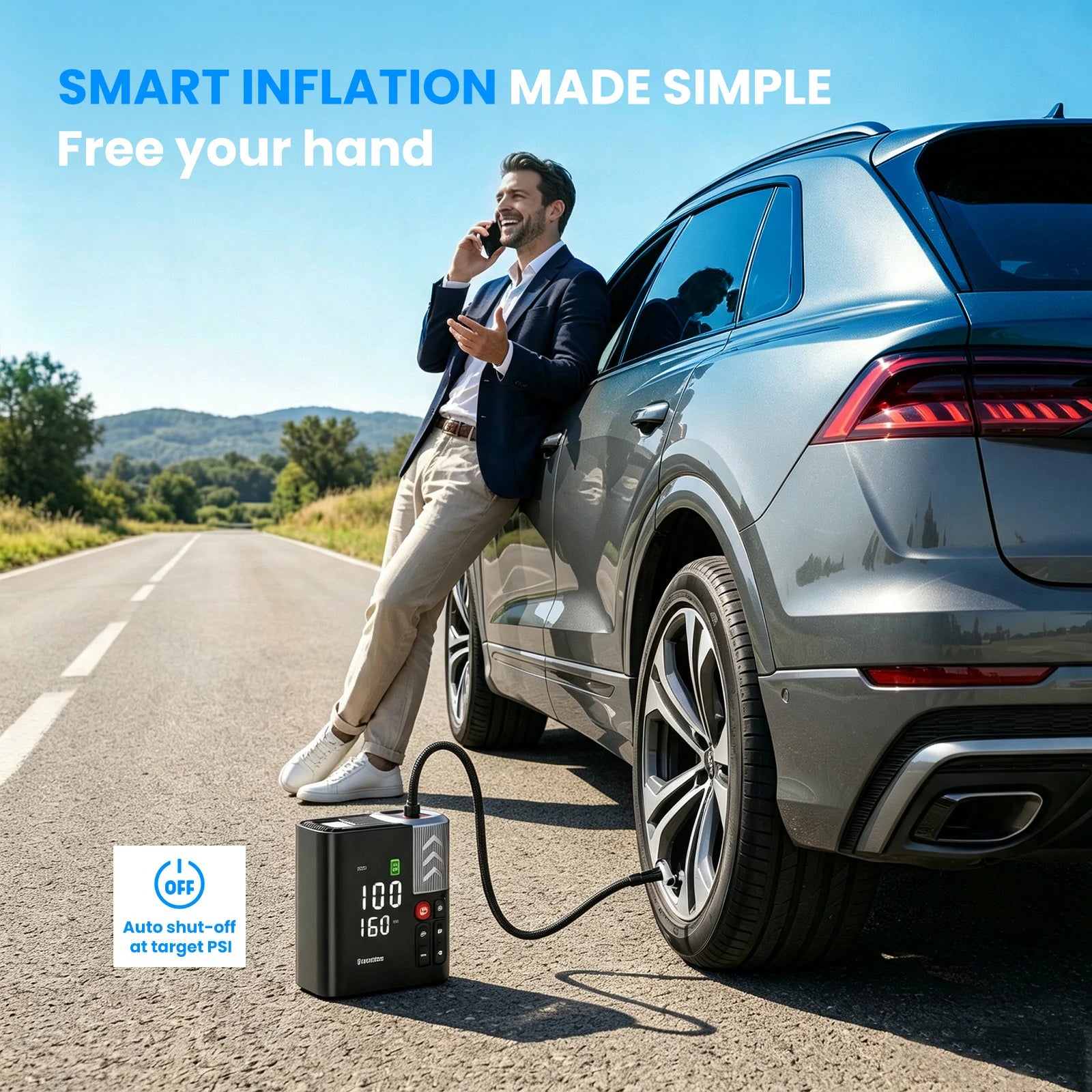 Superbars F1e Portable Smart Air Pump