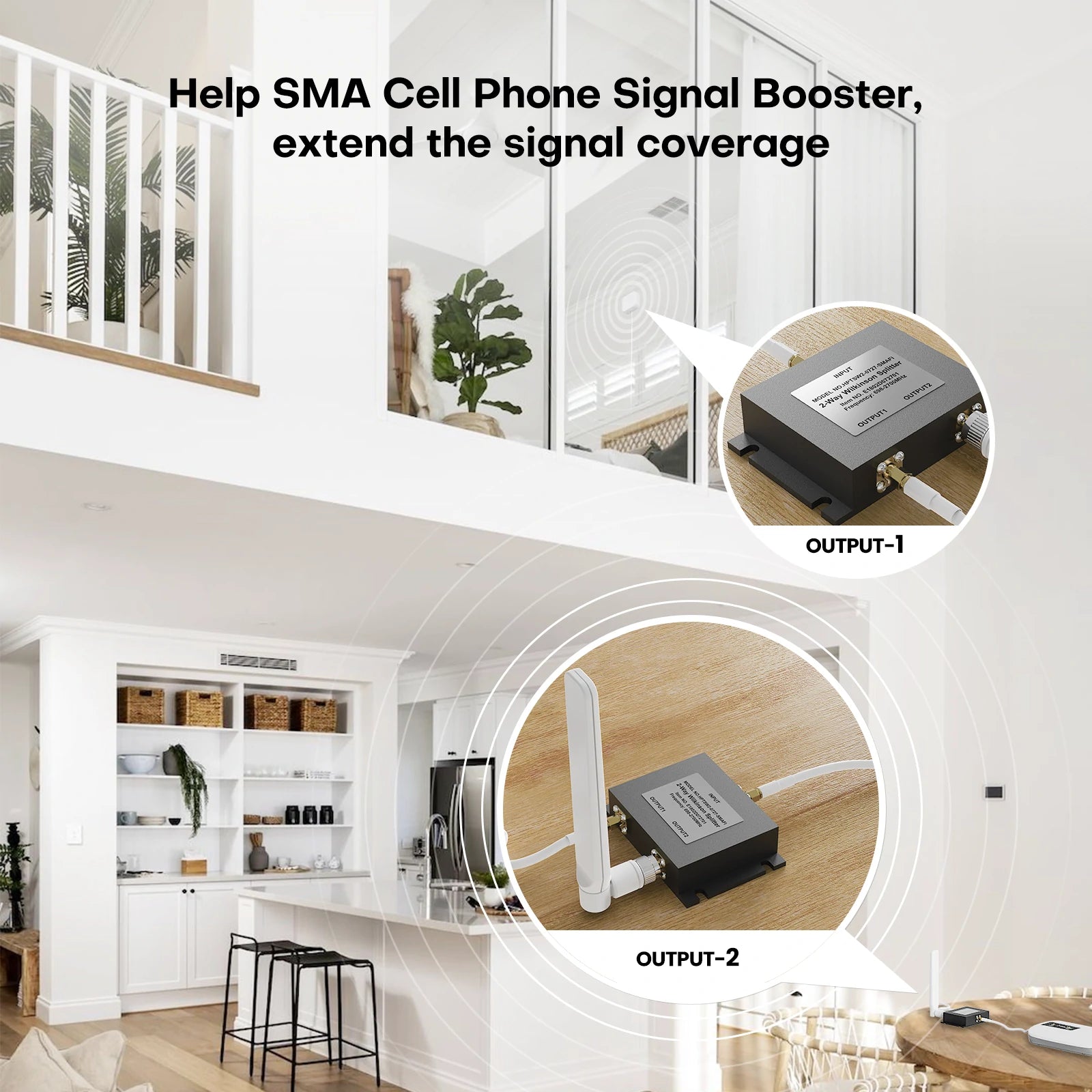 HiBoost 2-way splitter kit