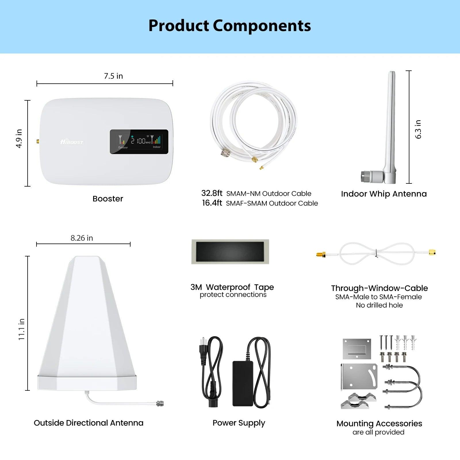 HiBoost Sidekick Cell Signal Booster for Home