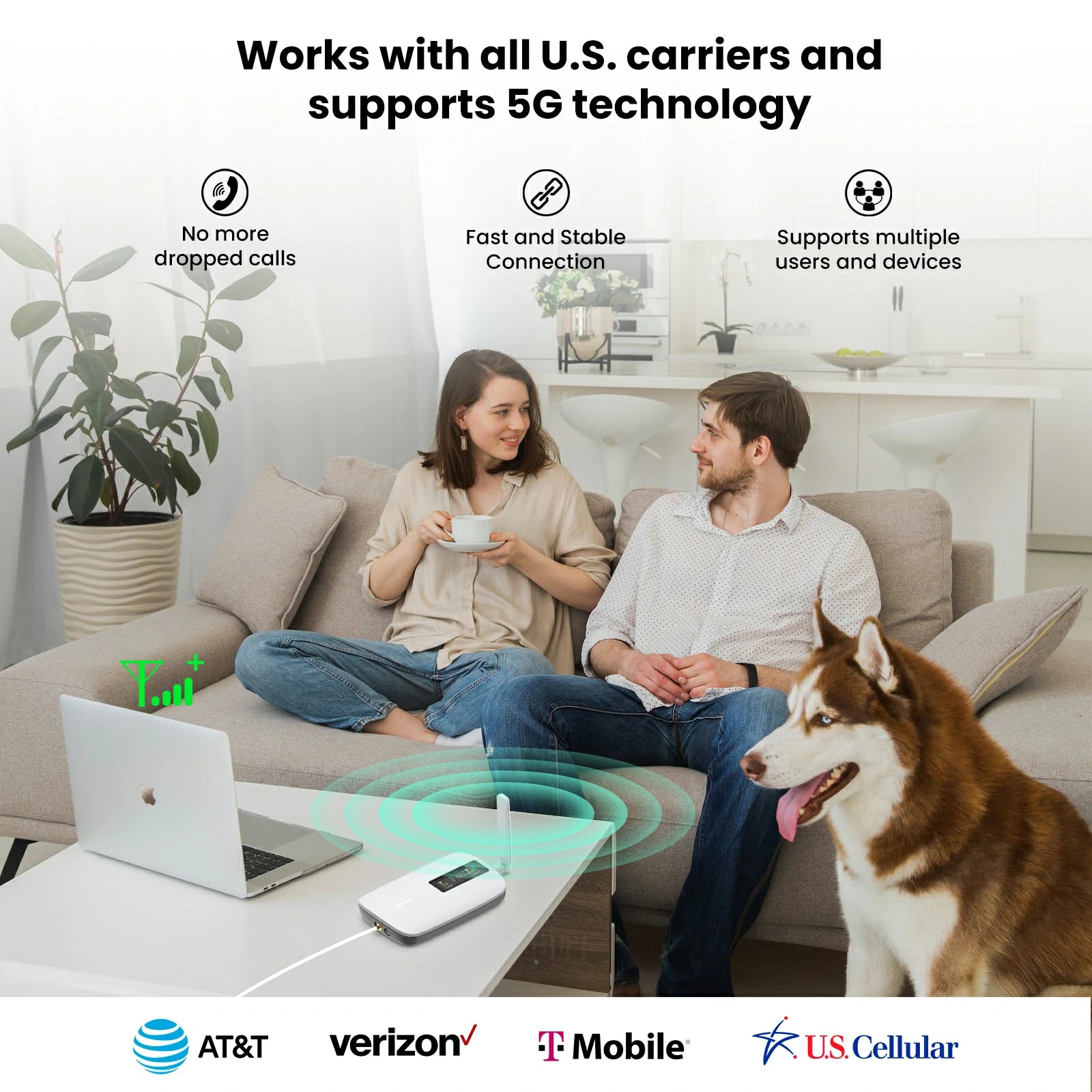 20% OFF HiBoost SideKick – Home Cell Signal Booster (1,500 sq ft