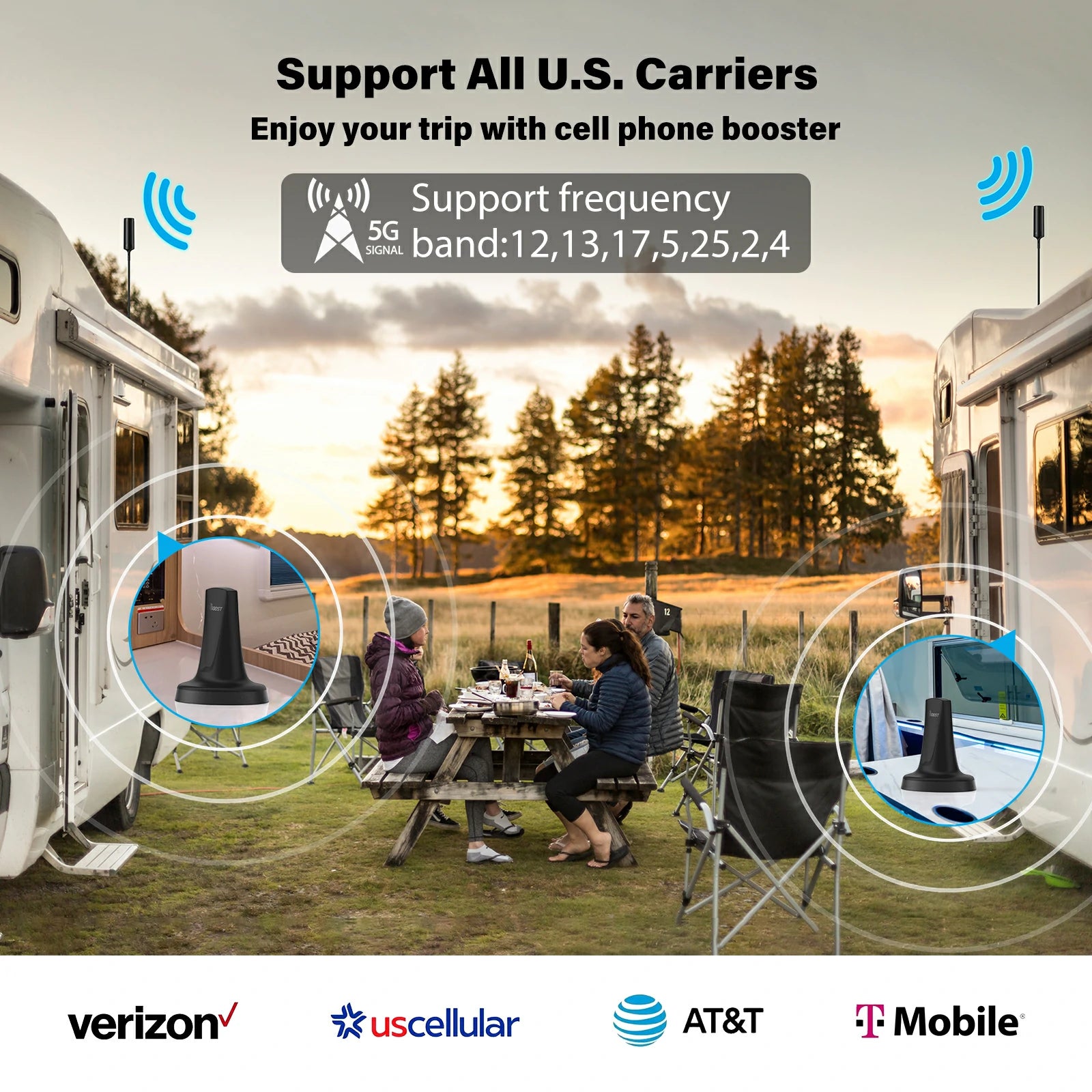 20% OFF HiBoost Travel RV Signal Booster – Stay Connected On