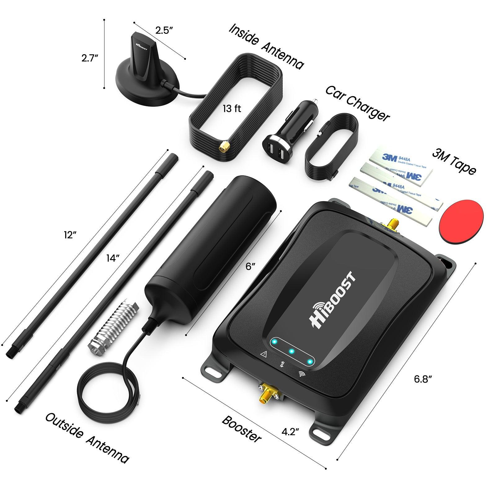 HiBoost B081t3vhr6 4G 2.0 RV Travel Cell Phone Signal Booster Kit