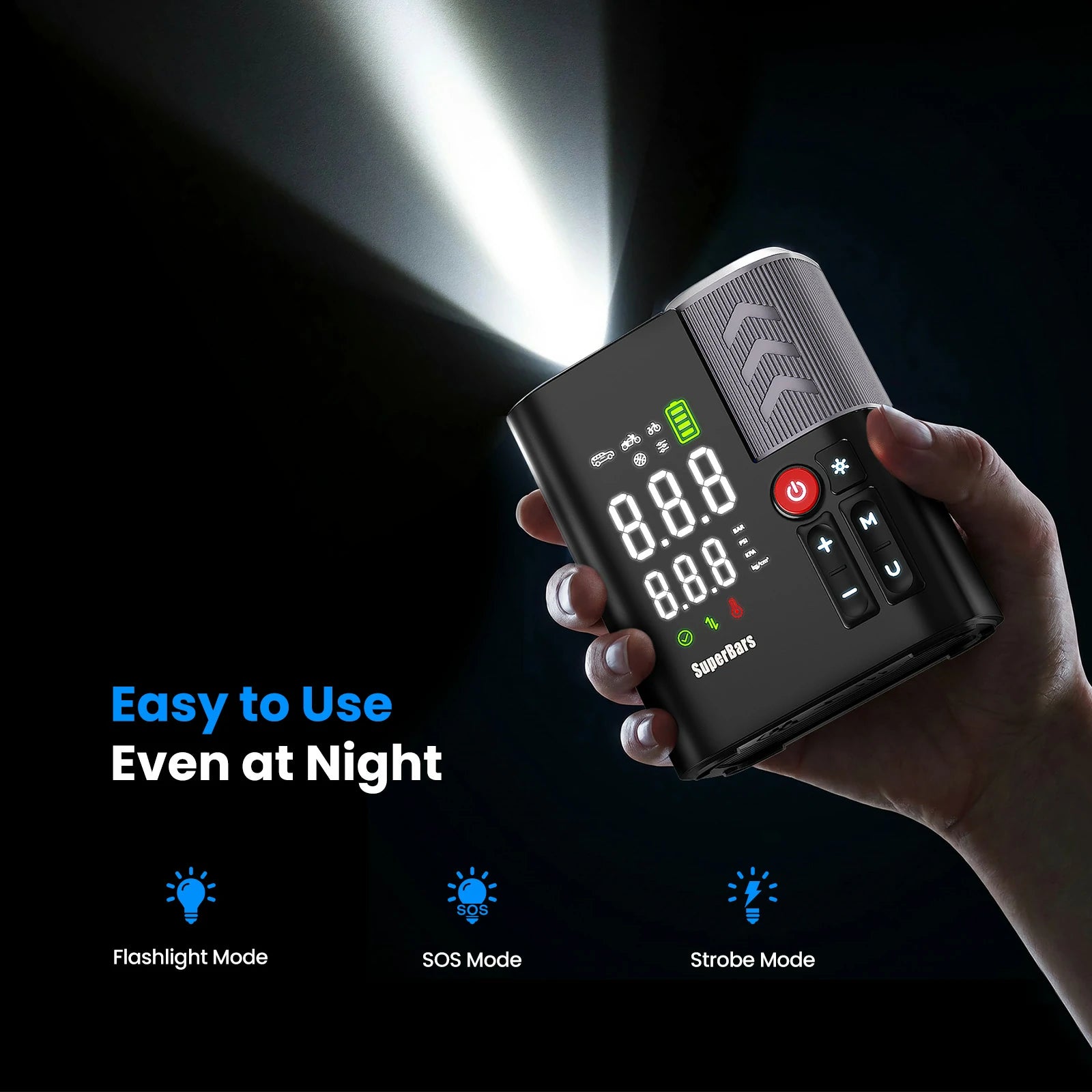 Superbars F1e Portable Smart Air Pump